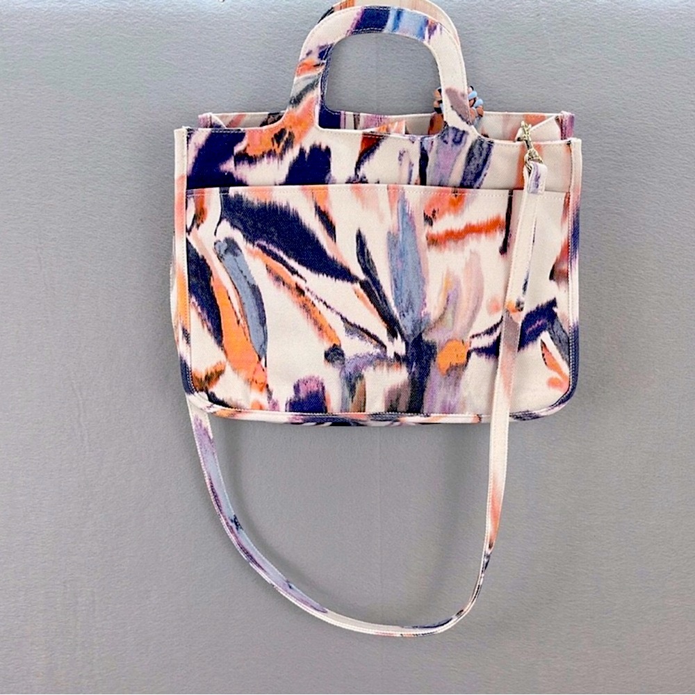 Vince Camuto canvas large tote bag